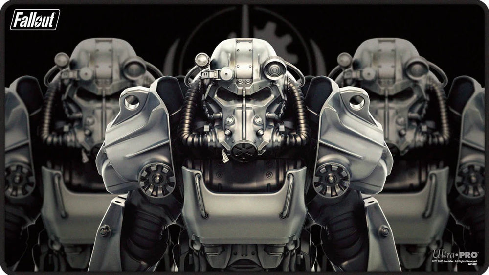 Ultra Pro - Black Stitched Playmat - MTG Fallout Brotherhood of Steel Bethesda
