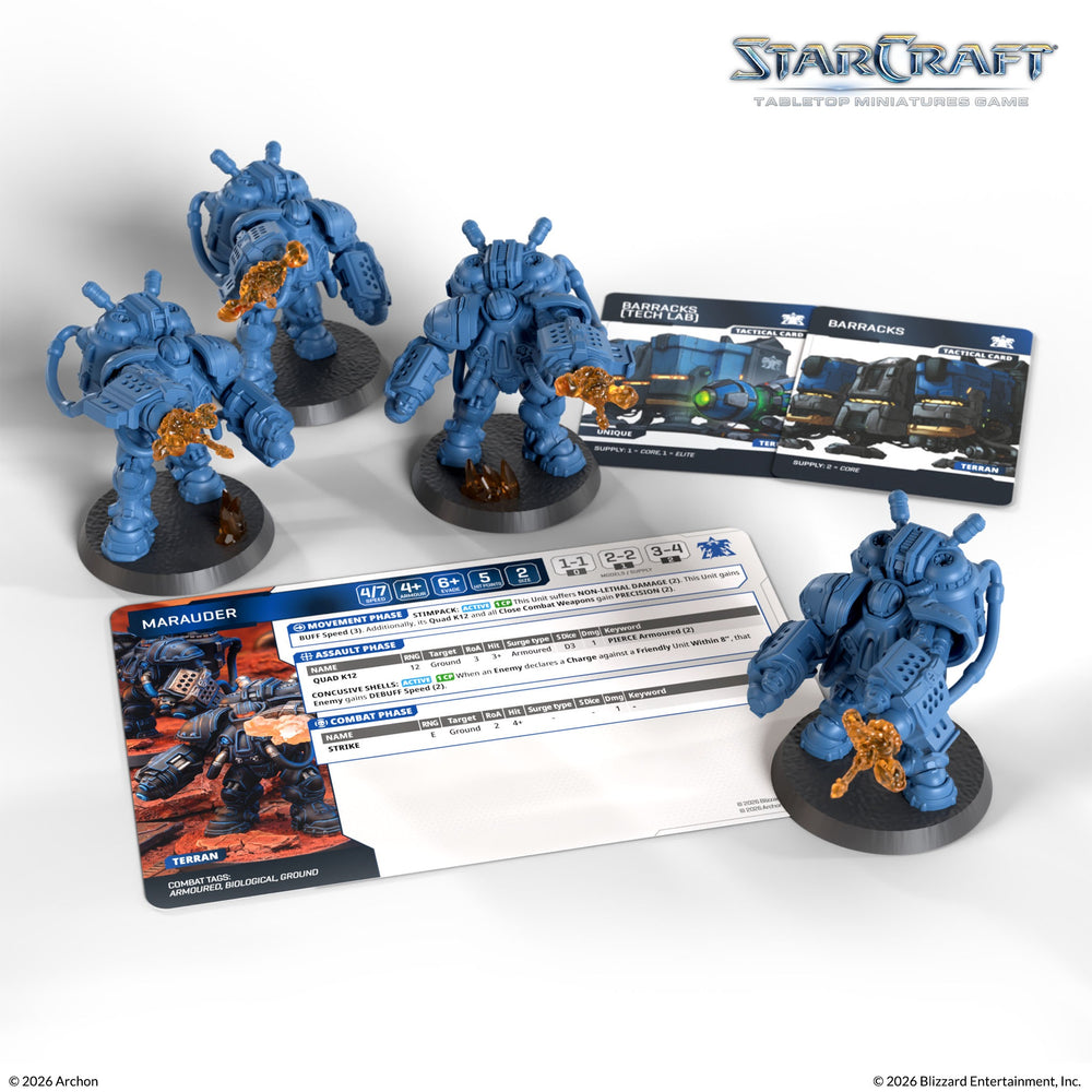 StarCraft: Tabletop Miniatures Game - Terran: Marauder Expansion Set [PREORDER] (Available August 24th)