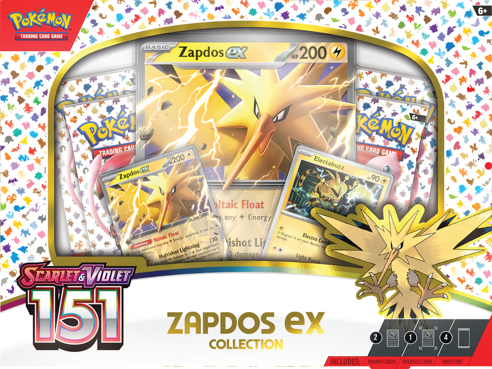 Pokemon Scarlet & Violet 151 Zapdos EX Collection