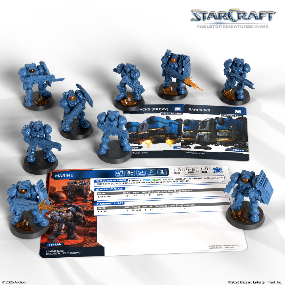 StarCraft: Tabletop Miniatures Game - Terran: Marine Expansion Set [PREORDER] (Available August 24th)