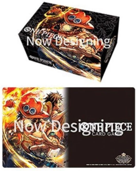 One Piece Playmat and Storage box Set - Portgas.D.Ace