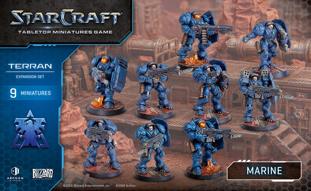 StarCraft: Tabletop Miniatures Game - Terran: Marine Expansion Set [PREORDER] (Available August 24th)