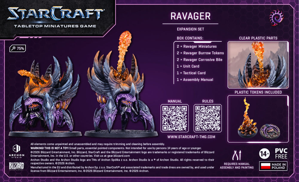 StarCraft: Tabletop Miniatures Game - Zerg: Ravager Expansion Set