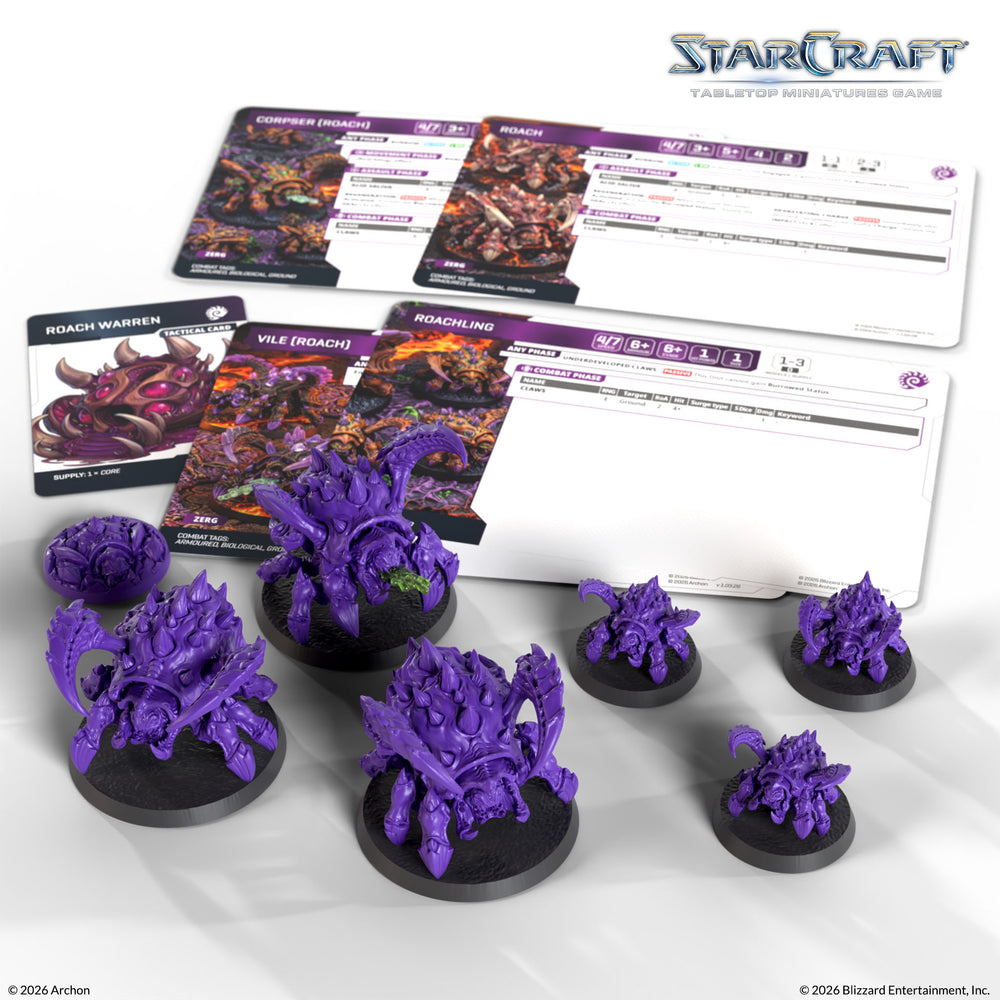 StarCraft: Tabletop Miniatures Game - Zerg: Roach Expansion Set [PREORDER] (Available August 24th)