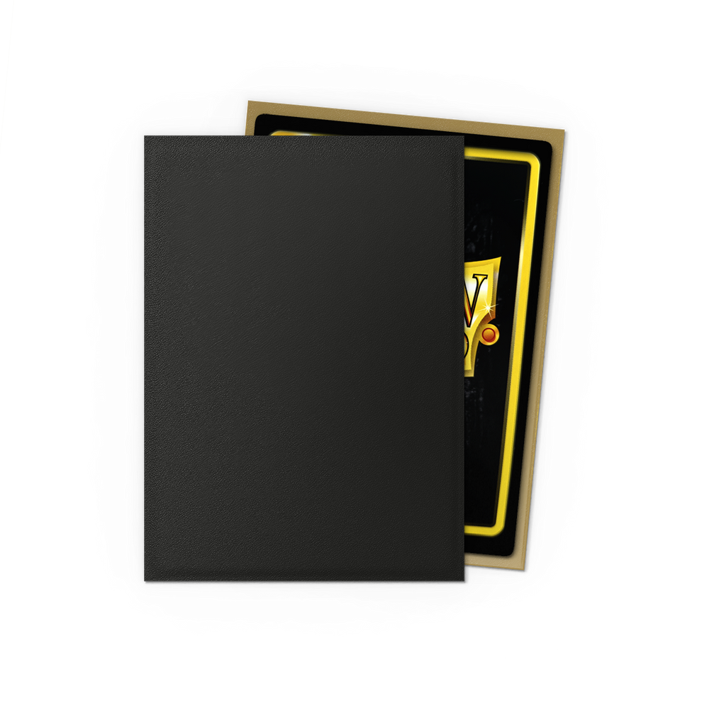 Dragon Shield Matte Dual Sleeve 100ct - Black & Gold