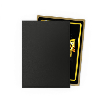 Dragon Shield Matte Dual Sleeve 100ct - Black & Gold