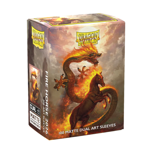 Dragon Shield Art Matte Dual Sleeve 100ct - Fire Horse 2026
