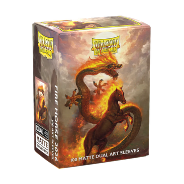 Dragon Shield Art Matte Dual Sleeve 100ct - Fire Horse 2026