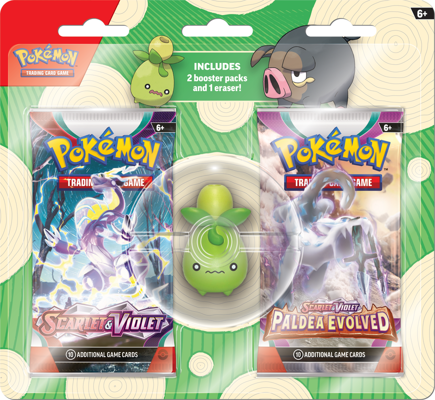 Pokemon Back To School 2023 Eraser Blister Smoliv
