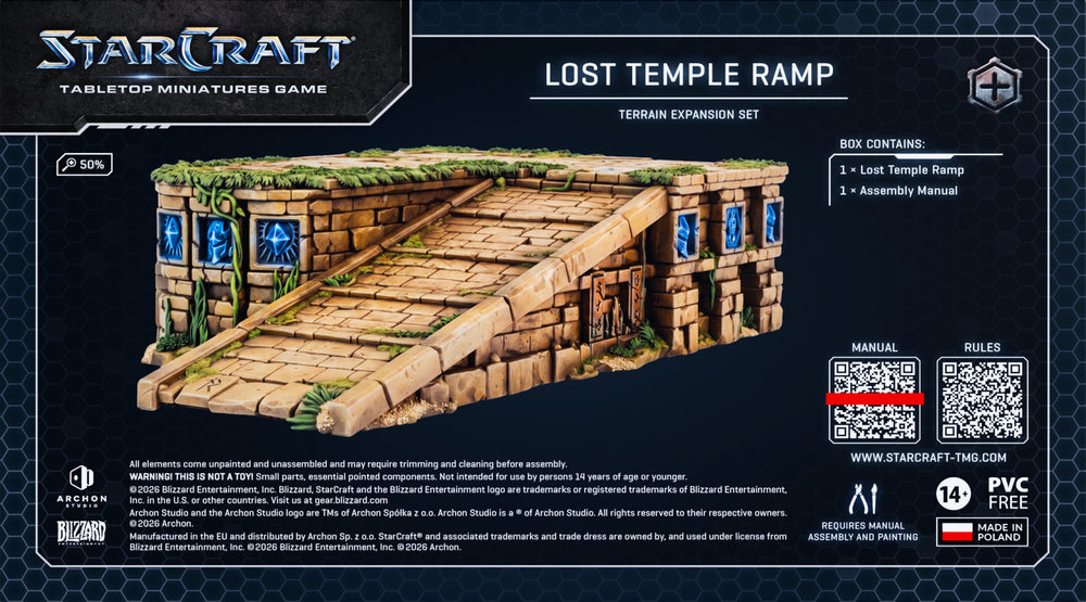 StarCraft: Tabletop Miniatures Game - Lost Temple Ramp - Terrain Expansion Set
