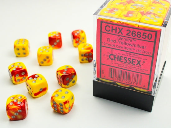 Chessex Gemini D6 36pack Dice