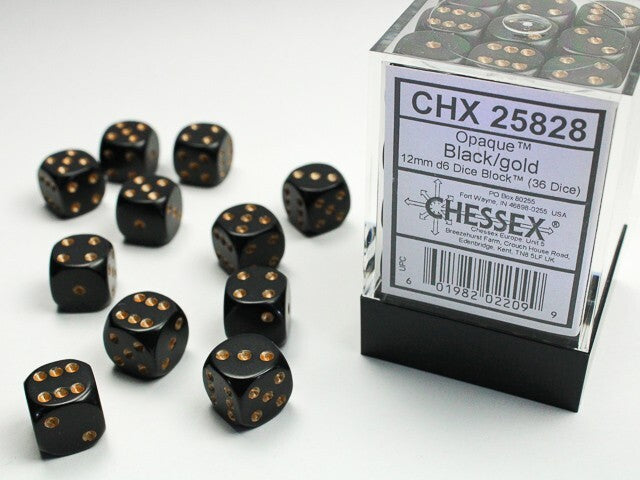 Chessex Opaque D6 36pack Dice