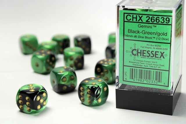 Chessex Gemini D6 12pack Dice