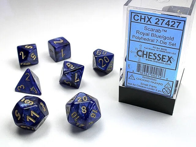 Chessex Scarab Polyhedral 7 Die Set