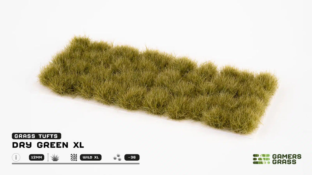 Gamers Grass - Dry Green XL (12mm)