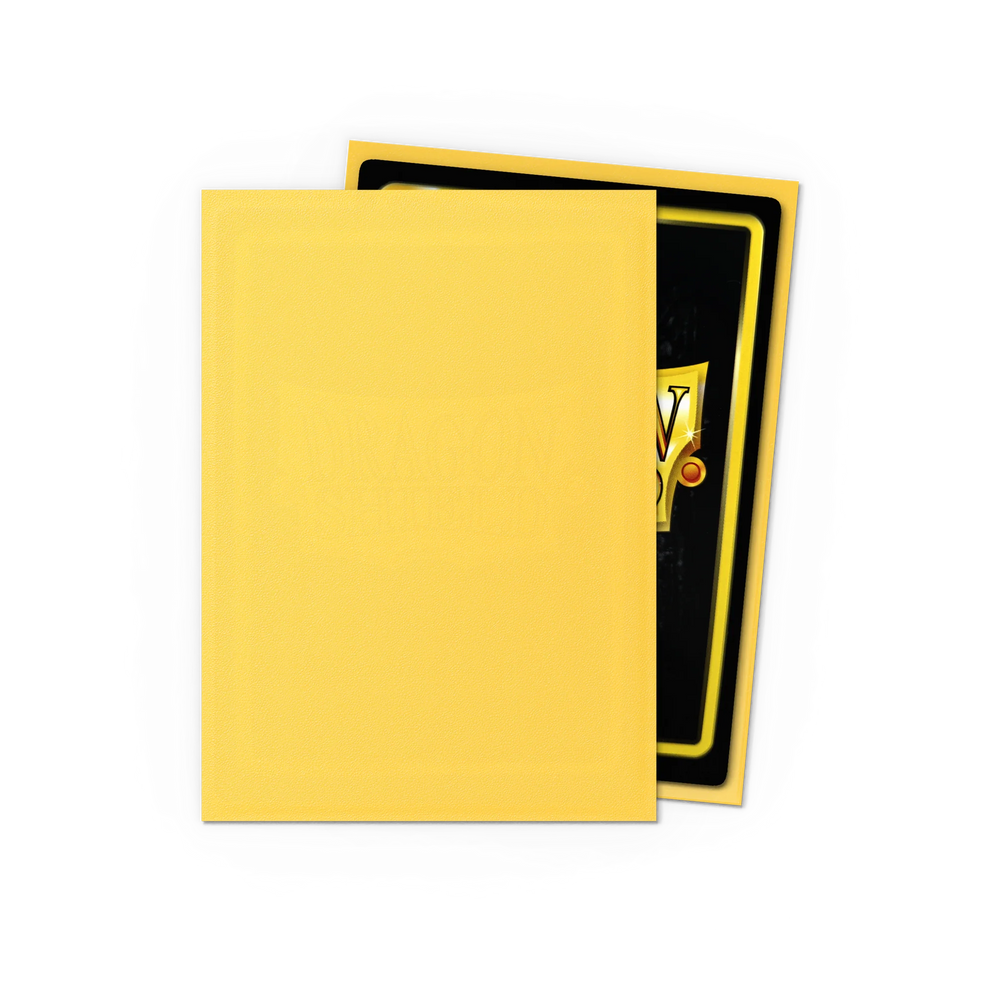 Dragon Shield Standard Sleeve 100ct - Matte Yellow