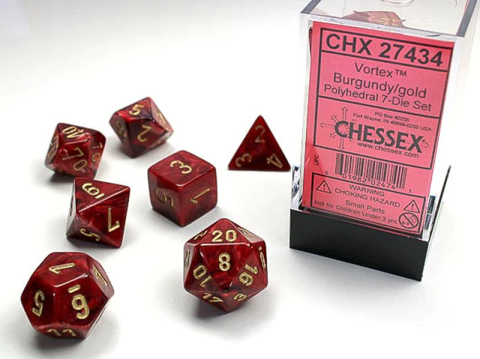 Chessex Vortex Polyhedral 7 Die Set