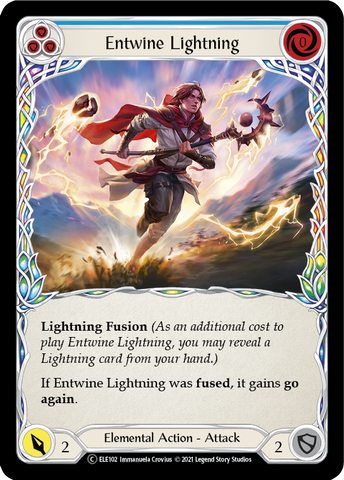 Entwine Lightning (Blue) [U-ELE102] (Tales of Aria Unlimited)  Unlimited Rainbow Foil