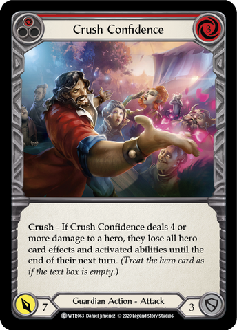 Crush Confidence (Red) [U-WTR063] (Welcome to Rathe Unlimited)  Unlimited Rainbow Foil