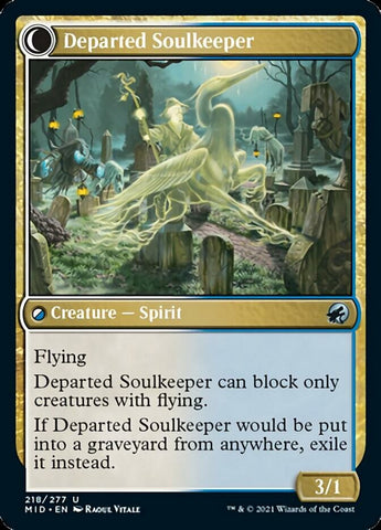 Devoted Grafkeeper // Departed Soulkeeper [Innistrad: Midnight Hunt]