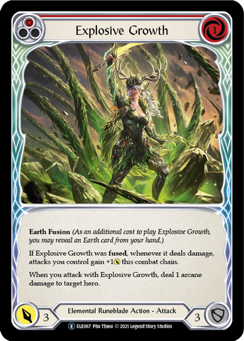Explosive Growth (Red) [U-ELE067] (Tales of Aria Unlimited)  Unlimited Rainbow Foil