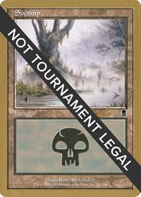 Swamp (341) - 2002 Carlos Romao (ODY) [World Championship Decks 2002]