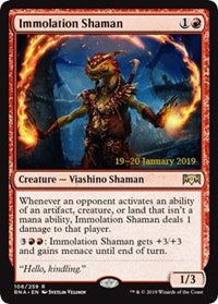 Immolation Shaman [Ravnica Allegiance Promos]