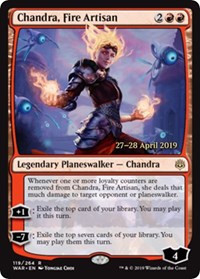 Chandra, Fire Artisan [War of the Spark Promos]