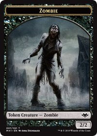 Zombie (007) // Spider (014) Double-sided Token [Modern Horizons]