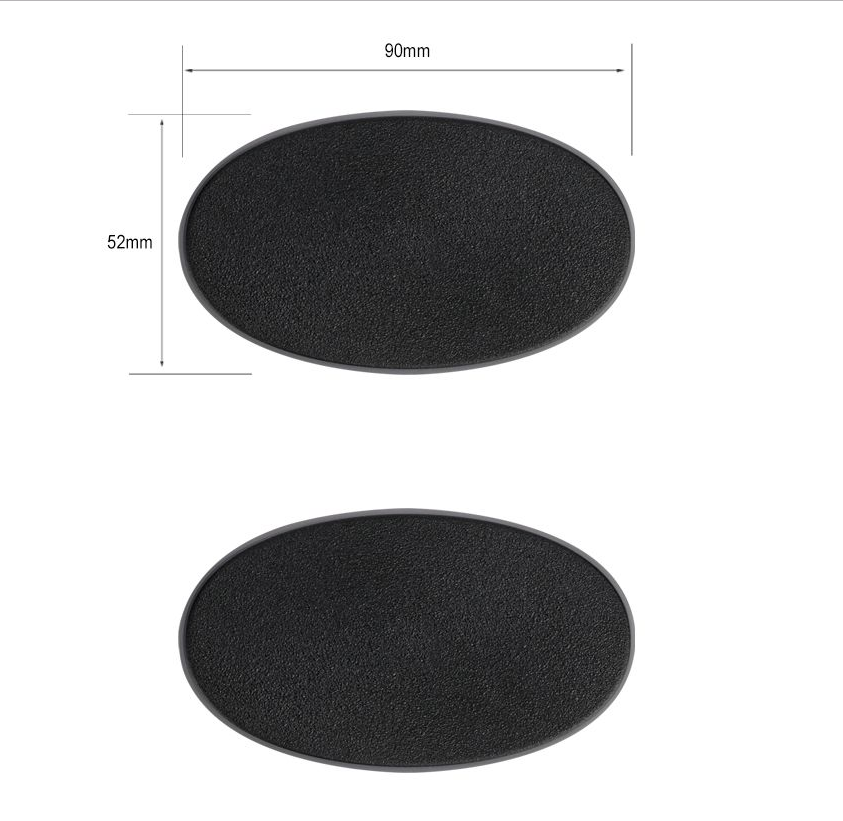 Citadel 90x52mm Oval Bases