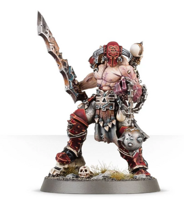 Slaughterpriest with Hackblade and Wrath-hammer