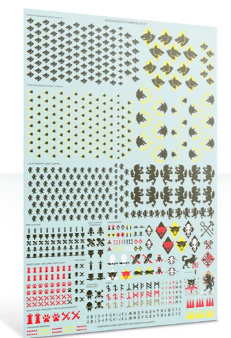 Space Wolves Transfer Sheet