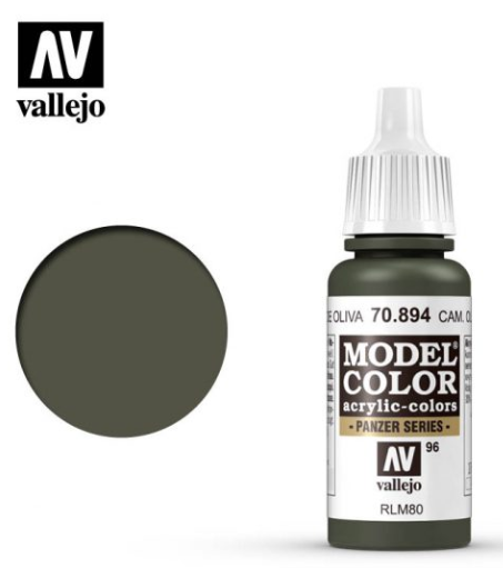 Camouflage Olive Green Vallejo Model Color