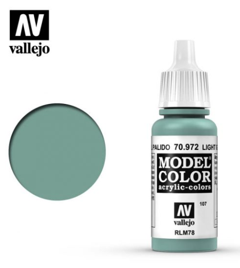 Light Green Blue Vallejo Model Color