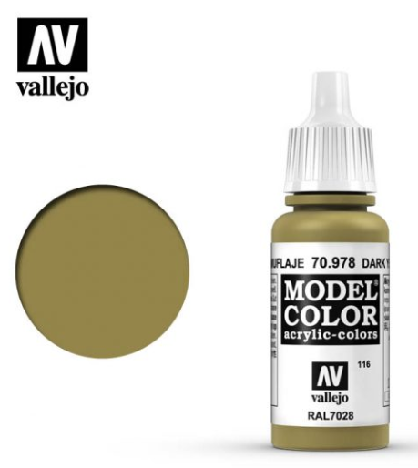 Dark Yellow Vallejo Model Color
