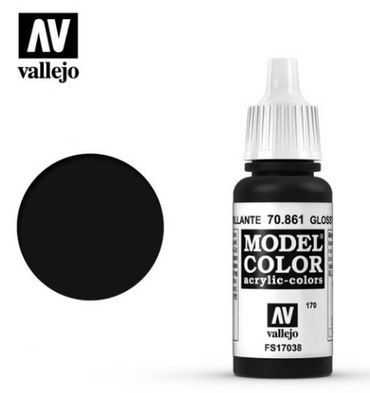 Glossy Black Vallejo Model Color
