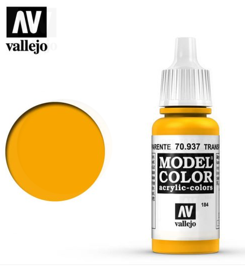 Transparent Yellow Vallejo Model Color