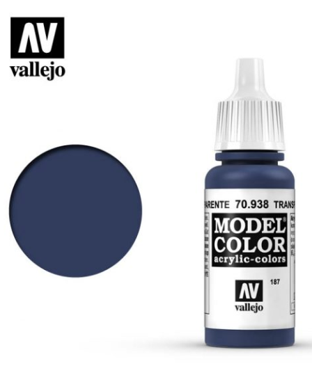 Transparent Blue Vallejo Model Color