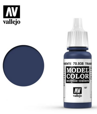 Transparent Blue Vallejo Model Color