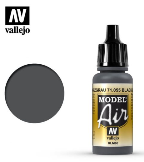 Black Grey RLM66 Vallejo Model Air