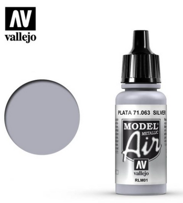 Silver RLM01 (Metallic) Vallejo Model Air