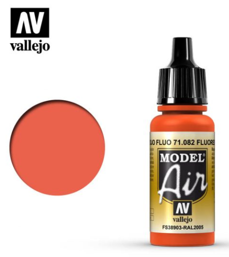 Fluorescent Red Vallejo Model Air