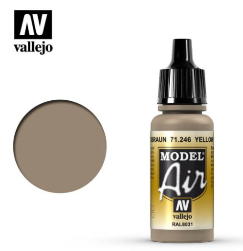 Yellow Brown Vallejo Model Air