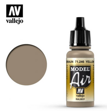 Yellow Brown Vallejo Model Air