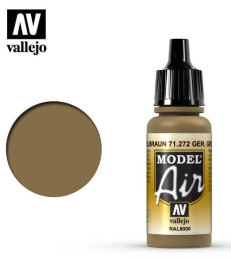 German Yellow Brown Vallejo Model Air