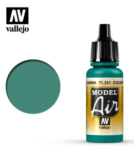 Cockpit Emerald Green “Faded” Vallejo Model Air