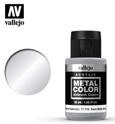 Semi Matt Aluminum Vallejo Metal Color