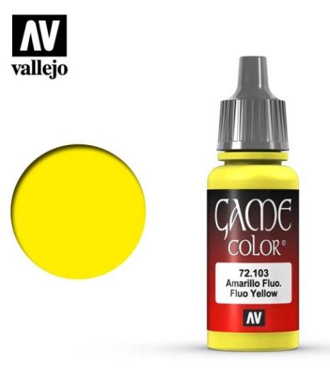 Fluorescent Yellow Vallejo Game Color
