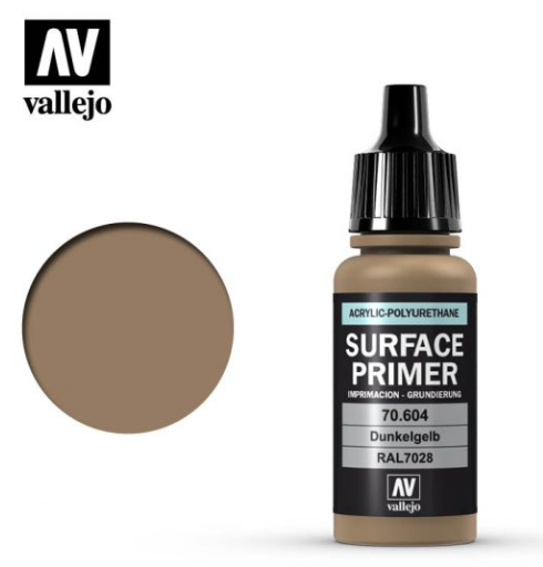 German Dark Yellow Vallejo Surface Primer