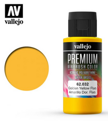 Fluorescent Golden Yellow Vallejo Premium Airbrush Color